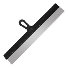 Шпатель фасадный Мастер прямой нержавеющая сталь 0,4 мм пластиковая рукоятка 600 мм