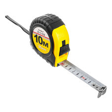 Рулетка Т2 обрезиненный корпус из ABS-пластика трехслойное покрытие ленты 10 мх25 мм