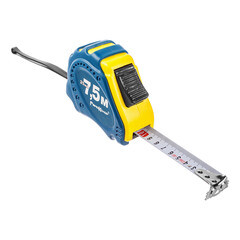 Рулетка RemoCosmo обрезиненный корпус из ABS-пластика усиленная лента автостоп 7,5 мх25 мм