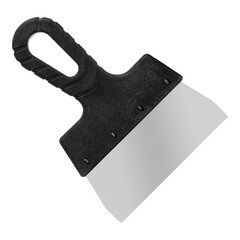 Шпатель фасадный прямой нержавеющая сталь 0,45 мм пластиковая рукоятка 150 мм