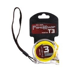 Рулетка Т3 прозрачный корпус из ABS-пластика трехслойное покрытие ленты 3 мх16 мм