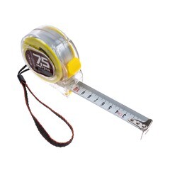 Рулетка Т3 прозрачный корпус из ABS-пластика трехслойное покрытие ленты 7,5 мх25 мм