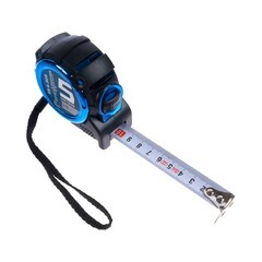 Рулетка RemoStar обрезиненный корпус усиленная лента автостоп 5 м х19 мм