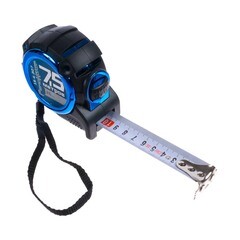 Рулетка RemoStar обрезиненный корпус усиленная лента автостоп 7,5 мх25 мм