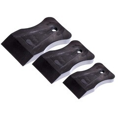 Набор шпателей черная резина 40,60,80 мм 3 предмета