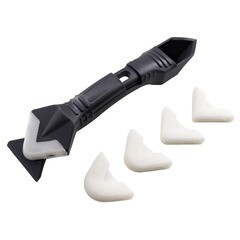 Шпатель-скребок 3 в 1 для герметика 5 насадок