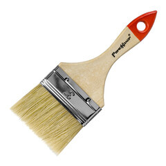 Кисть плоская натуральная щетина Ремоколор стандарт 75 мм