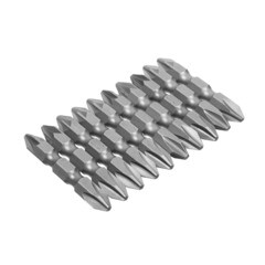 Биты двухсторонние сталь S2 1/4 Ph2-Pz 2х45 мм 10 шт