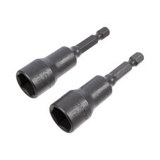 Биты с торцевыми головками сталь CrV 1/4 Е 13 мм-65 мм 2 шт