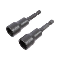 Биты с торцевыми головками сталь CrV 1/4 Е 13 мм-65 мм 2 шт