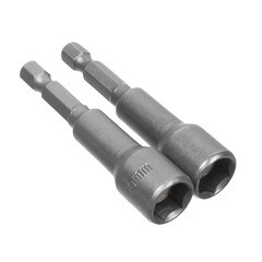 Биты с торцевыми головками сталь CrV 1/4 Е 10 мм-65 мм 2 шт
