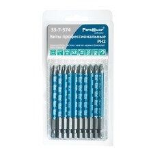 Биты профессиональные сталь S2 1/4 Е PH 2х90 мм 10 шт
