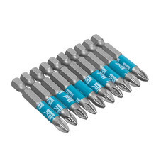 Биты профессиональные сталь S2 1/4 Е PZ 2х50 мм 10 шт