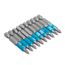 Биты профессиональные сталь S2 1/4 Е PZ 1х50 м млента 10 шт