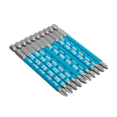 Биты профессиональные сталь S2 1/4 Е PH 2х90 м млента 10 шт