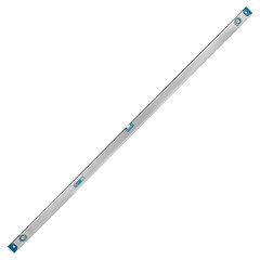 Уровень алюминиевый скелетный, 2 глазка+1 поворотный на 360, магн. лента, линейка, 2000мм, (шт.)