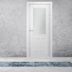 Дверь межкомнатная Норд 700х2000 мм финишпленка белая со стеклом - фото 2