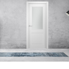 Дверь межкомнатная Норд 800х2000 мм финишпленка белая со стеклом - фото 2