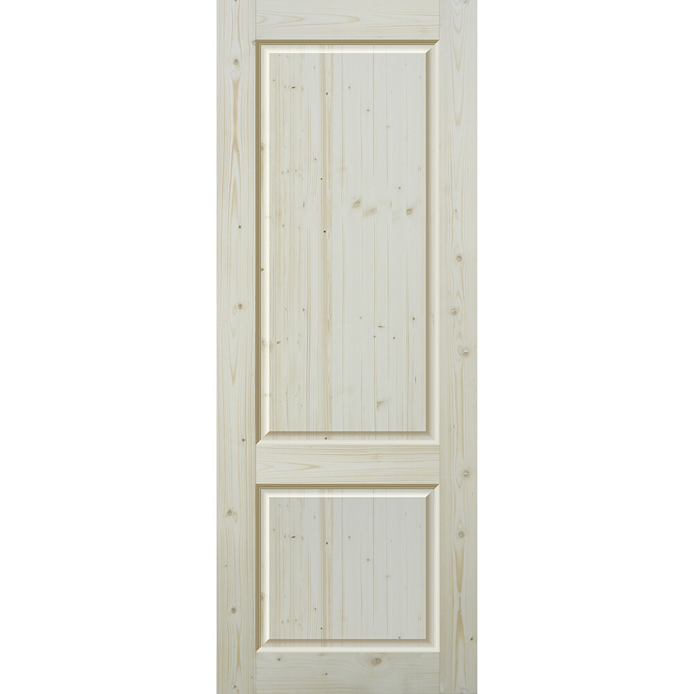 Изображение товара Межкомнатная дверь из массива хвойных пород 600х2000 мм глухая без покрытия