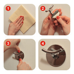 Крючок для ванной Kleber Strong одинарный самоклеящийся пластик прозрачный (3 шт.) (KLE-SG007/9691) - фото 5