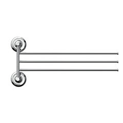 Полотенцедержатель Fora Drop 390 мм тройной поворотный на шуруп нержавеющая сталь хром (FOR-DP023/6789) - фото 1