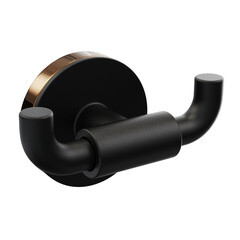 Изображение товара Крючок для ванной Fora Lord двойной на шуруп металл черный (FOR-LORD053BL)