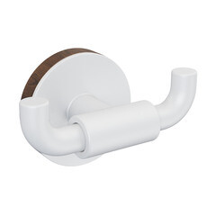 Крючок для ванной Fora Lord двойной на шуруп металл белый (FOR-LORD053WT) - фото 1