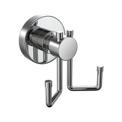 Крючок для ванной Fora Long двойной на шуруп металл хром (L053/1022)