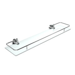 Полка для ванной Fora Long 600х157х65 мм стекло/металл хром (L03460M/1329)