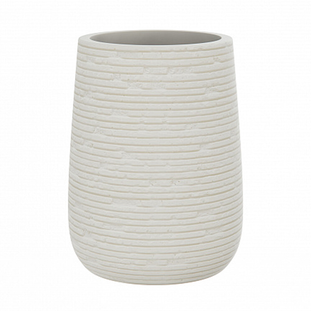 Изображение товара Стакан для ванной Fora Bricks настольный полирезин бежевый (FOR-BRK044BE)