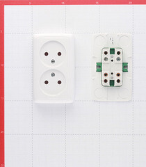 Розетка Hegel Alfa накладная белая (РА16-143) - фото 5