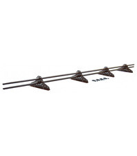 Снегозадержатель трубчатый овальный Grand Line 3 м коричневый RAL 8017