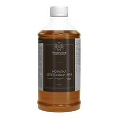 Морилка MasterGood водная антисептическая орех 0,5 л - фото 6