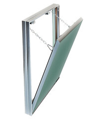 Люк ревизионный под плитку Хаммер Гиппократ-П алюминиевый 400х600 мм скрытый нажимной - фото 1