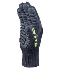 Перчатки 7 нитей неопреновое покрытие виброзащитные Delta Plus черные 10 (XL) (VV904JA10)