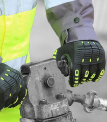 Перчатки 7 нитей неопреновое покрытие виброзащитные Delta Plus черные 10 (XL) (VV904JA10) - фото 5