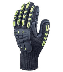 Перчатки 7 нитей неопреновое покрытие виброзащитные Delta Plus черные 10 (XL) (VV904JA10) - фото 6