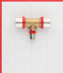 Тройник Tiemme 32(пресс) х 16(пресс) х 32(пресс) - фото 5