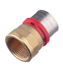 Соединитель прямой Tiemme 32(пресс) х 1 ВР(г) - фото 4