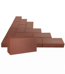 Изображение товара Плитка тротуарная клинкерная Эдинбург 200х100х50 мм темно-красная
