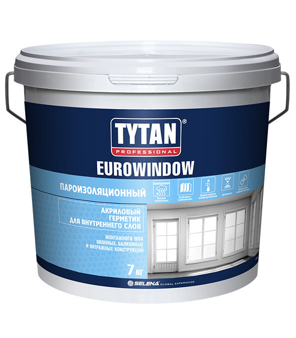 Изображение товара Герметик акриловый пароизоляционный внутренний Tytan Eurowindow белый 7 кг