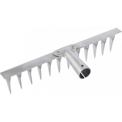 Грабли сварные 12 зубьев с витым зубом нержавейка без черенка
