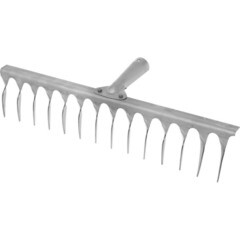 Грабли сварные 14 зубьев с витым зубом нержавейка без черенка