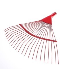 Грабли веерные 18 зубьев проволочные металлическая основа