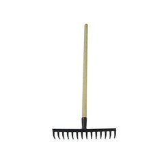 Грабли прямые 14 зубьев 1200 мм 1 сорт штампованные с черенком