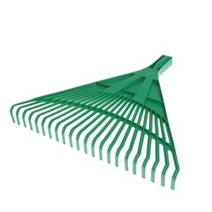 Грабли веерные 24 зуба пластик