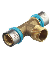 Изображение товара Тройник Tiemme 32(пресс) х 1 НР(ш) х 32(пресс)