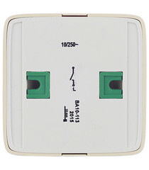 Выключатель Hegel Alfa одноклавишный накладной слоновая кость (ВА10-113-01) - фото 2