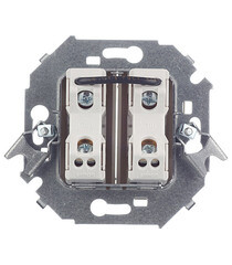 Выключатель Simon 15 двухклавишный встраиваемый слоновая кость (1591398-031) - фото 4