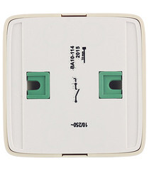 Выключатель Hegel Alfa одноклавишный накладной слоновая кость с подсветкой (ВА10-114-01) - фото 2